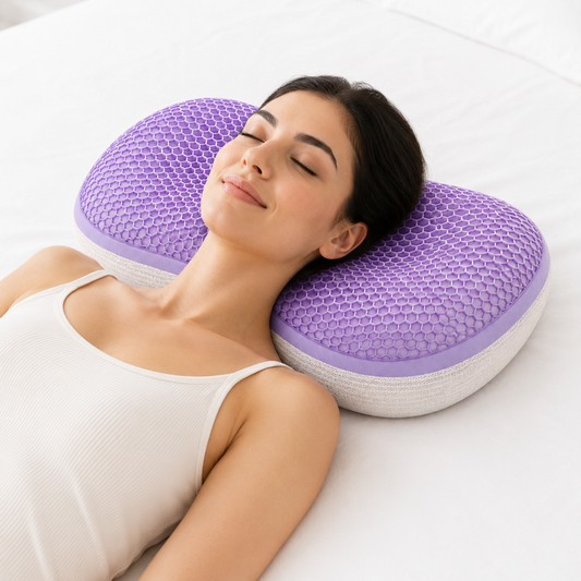 Cool TPE Honeycomb Cervical Pillow for Soothing Neck Support Vendula care 03