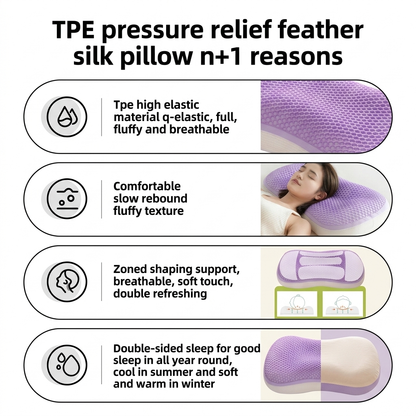 Cool TPE Honeycomb Cervical Pillow for Soothing Neck Support Vendula care 05