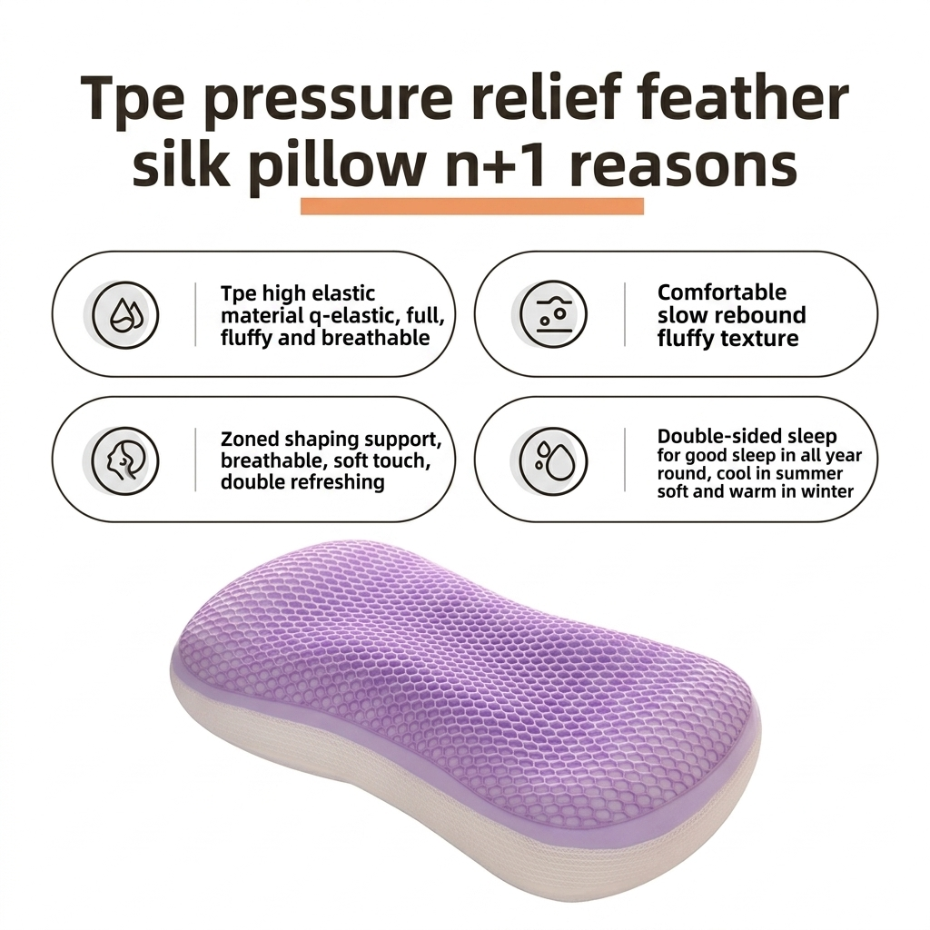Cool TPE Honeycomb Cervical Pillow for Soothing Neck Support Vendula care 06