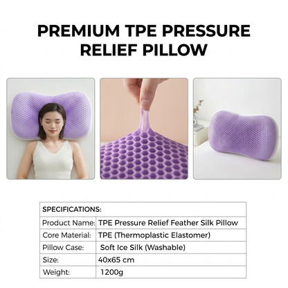 Cool TPE Honeycomb Cervical Pillow for Soothing Neck Support Vendula care 07