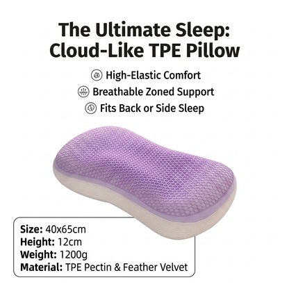Cool TPE Honeycomb Cervical Pillow for Soothing Neck Support Vendula care 08