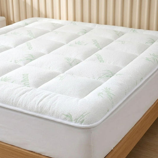 Cooling Bamboo Fiber Mattress Topper Soft, Breathable Sleep VendulaCare 01