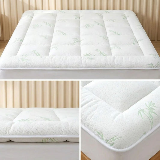 Cooling Bamboo Fiber Mattress Topper Soft, Breathable Sleep VendulaCare 02
