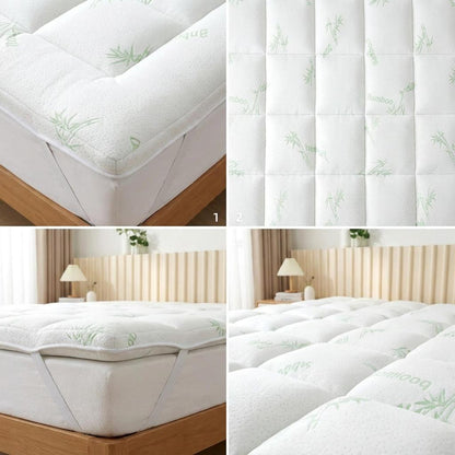 Cooling Bamboo Fiber Mattress Topper Soft, Breathable Sleep VendulaCare 03