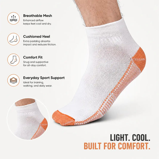 Cotton Copper Fiber Sports Socks for Comfort & Fresh Feet vendula care 01