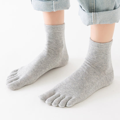Cotton Five Toe Socks Women Mid Calf Breathable Comfort Fit globalswanky 03