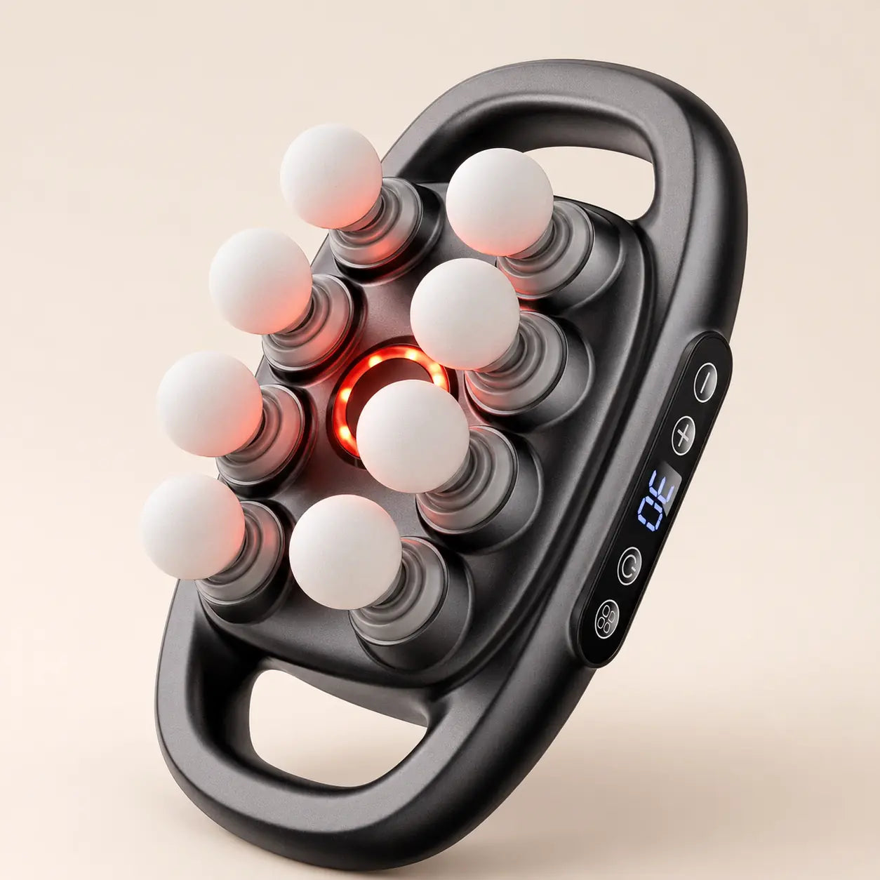 Deep Tissue Massage Gun with LCD Screen & 8 Massage Heads Vendula Care  (2)