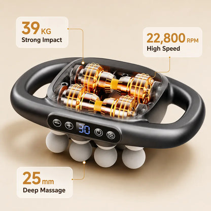 Deep Tissue Massage Gun with LCD Screen & 8 Massage Heads Vendula Care  (6)