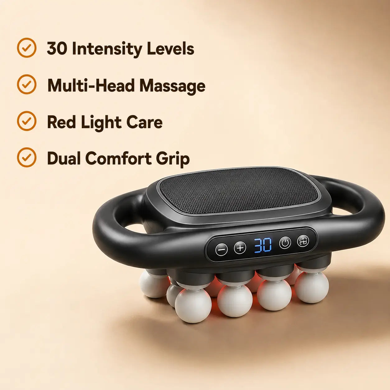 Deep Tissue Massage Gun with LCD Screen & 8 Massage Heads Vendula Care  (7)