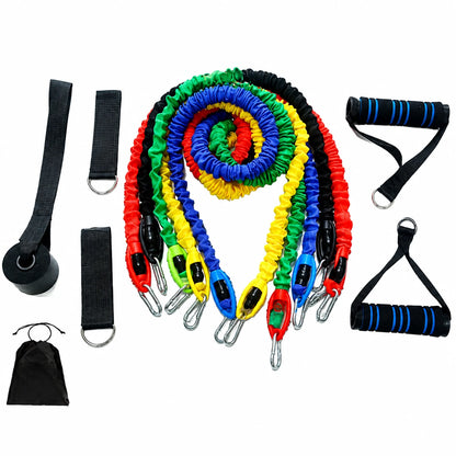 Elastic Fitness Resistance Bands Set with Handles for Home Vendula Care 08