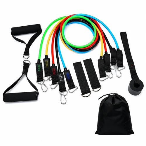 Elastic Fitness Resistance Bands Set with Handles for Home Vendula Care 13