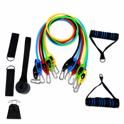 Elastic Fitness Resistance Bands Set with Handles for Home Vendula Care 15