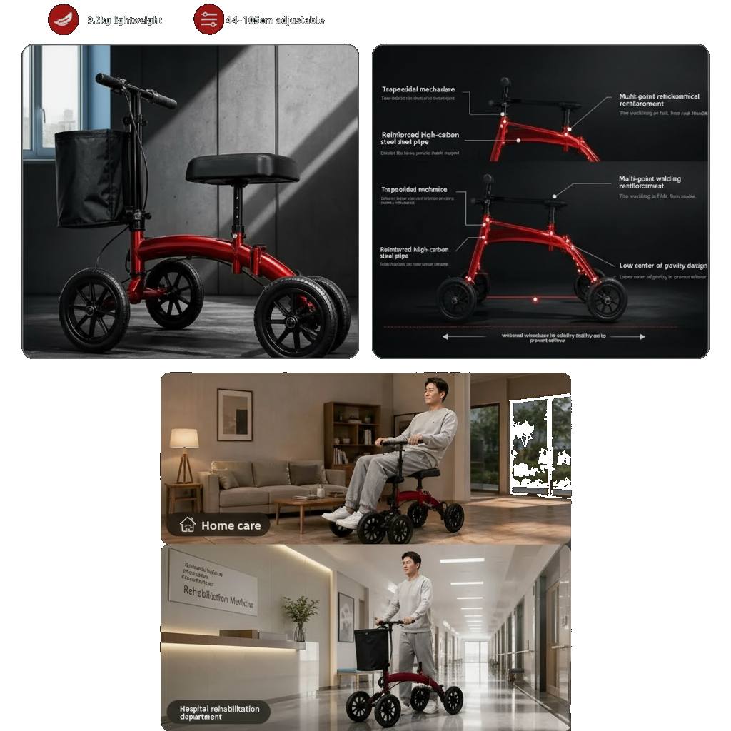 Elderly Mobility Aid Walker Cart with Brake Support Now Vendula Care 2