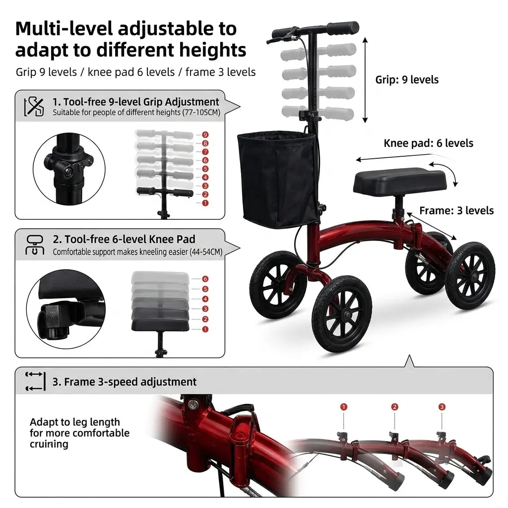 Elderly Mobility Aid Walker Cart with Brake Support Now Vendula Care 5
