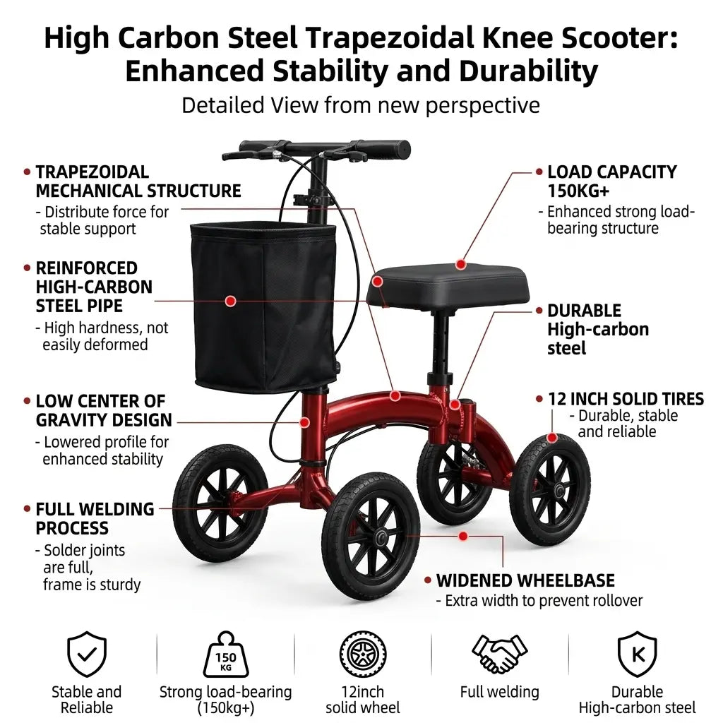 Elderly Mobility Aid Walker Cart with Brake Support Now Vendula Care 8
