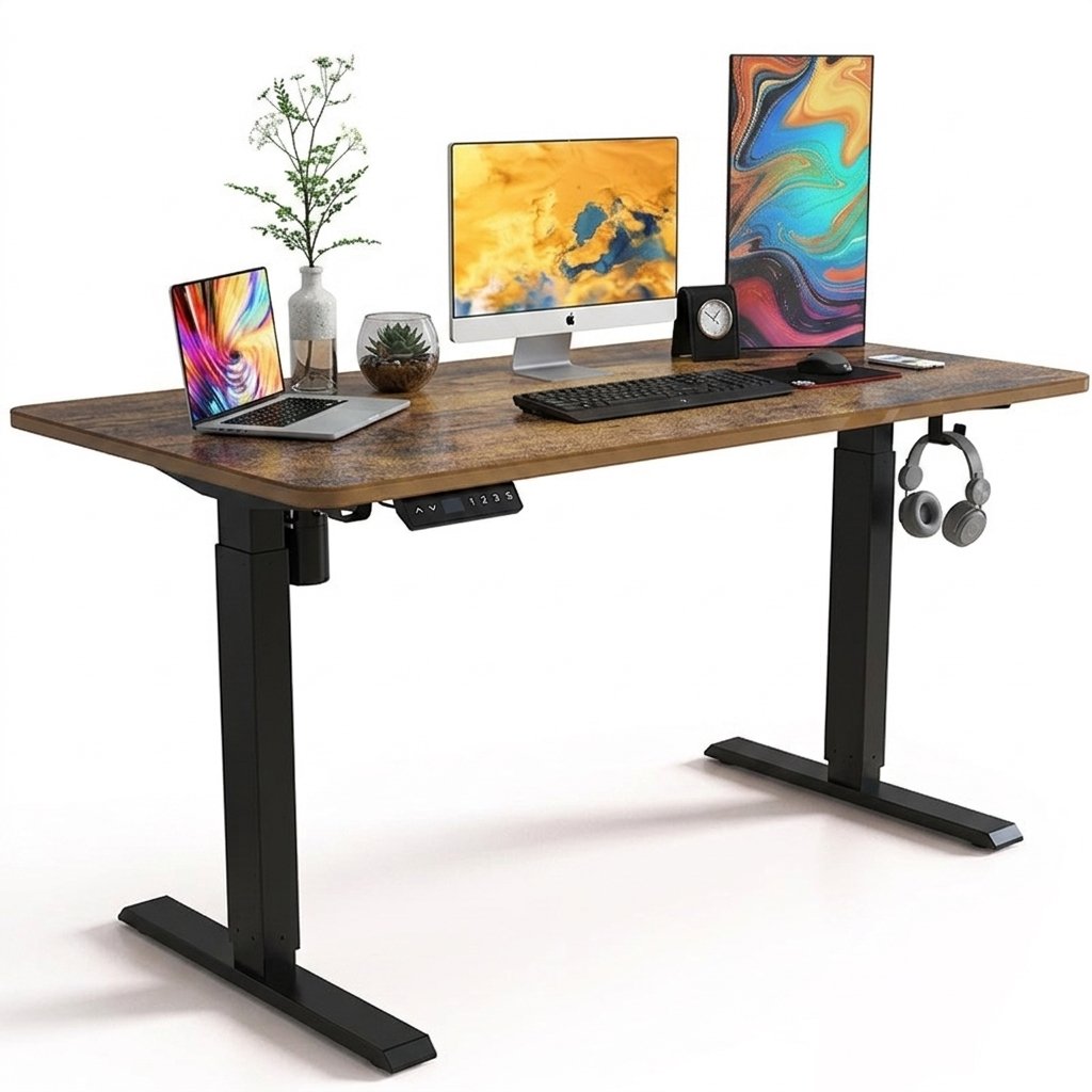 Electric Height Adjustable Standing Desk for Home Office Vendula Care (10)