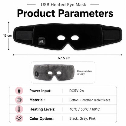 Electric Heated Eye Mask Dry Eyes, Puffiness & Relaxation Vendula Care 2