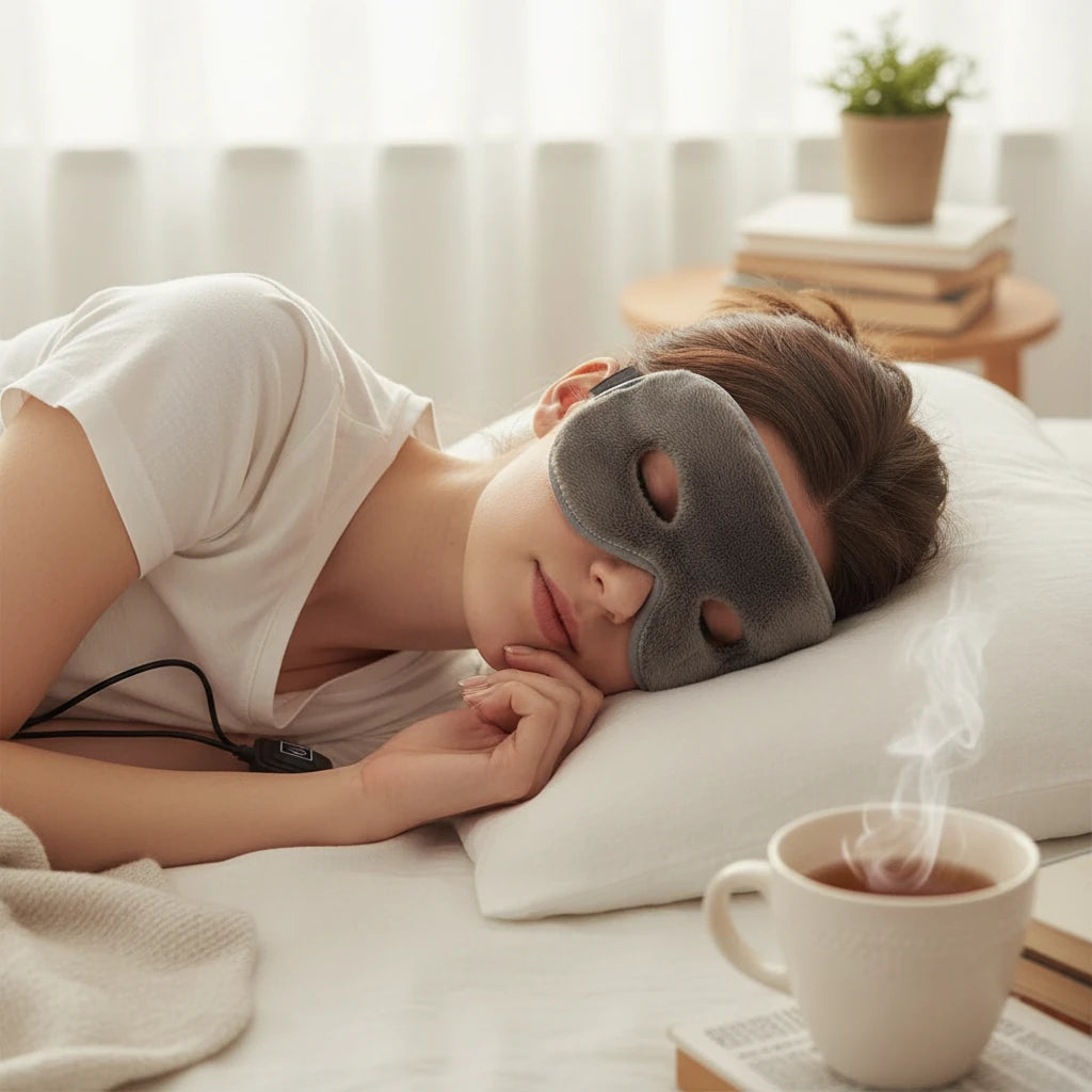 Electric Heated Eye Mask Dry Eyes, Puffiness & Relaxation Vendula Care 7