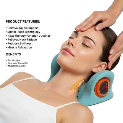 Electric Massage Pillow with Heat for Neck & Back Relaxation Vendula Care 7