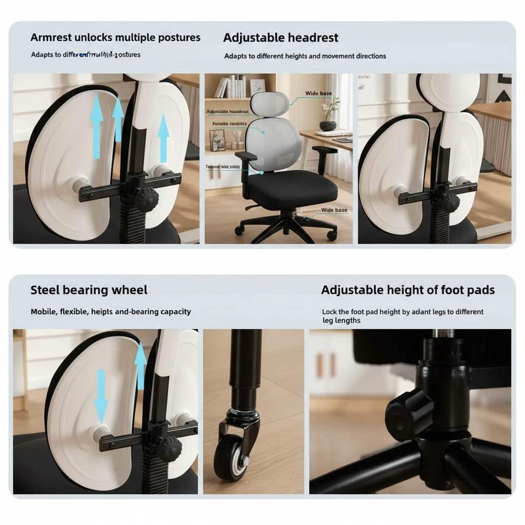 Ergonomic Adjustable Kneeling Chair for Home Posture Support Vendula Care 07
