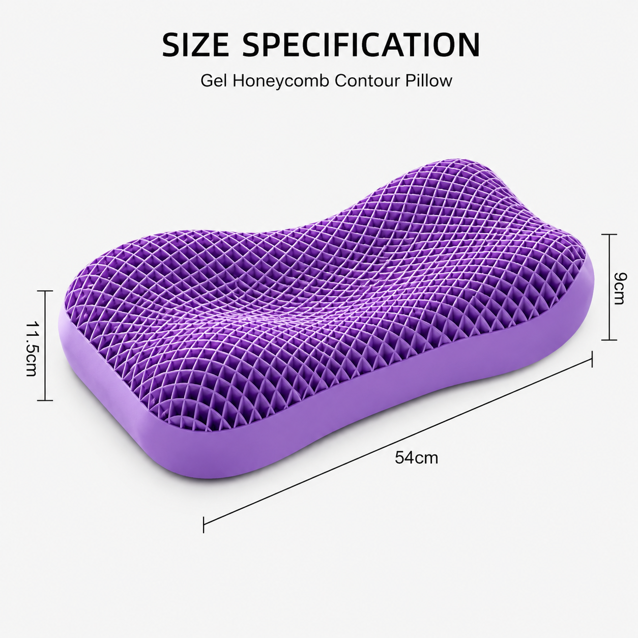 Ergonomic Breathable Cervical Support Pillow for Sleeping VendulaCare 02