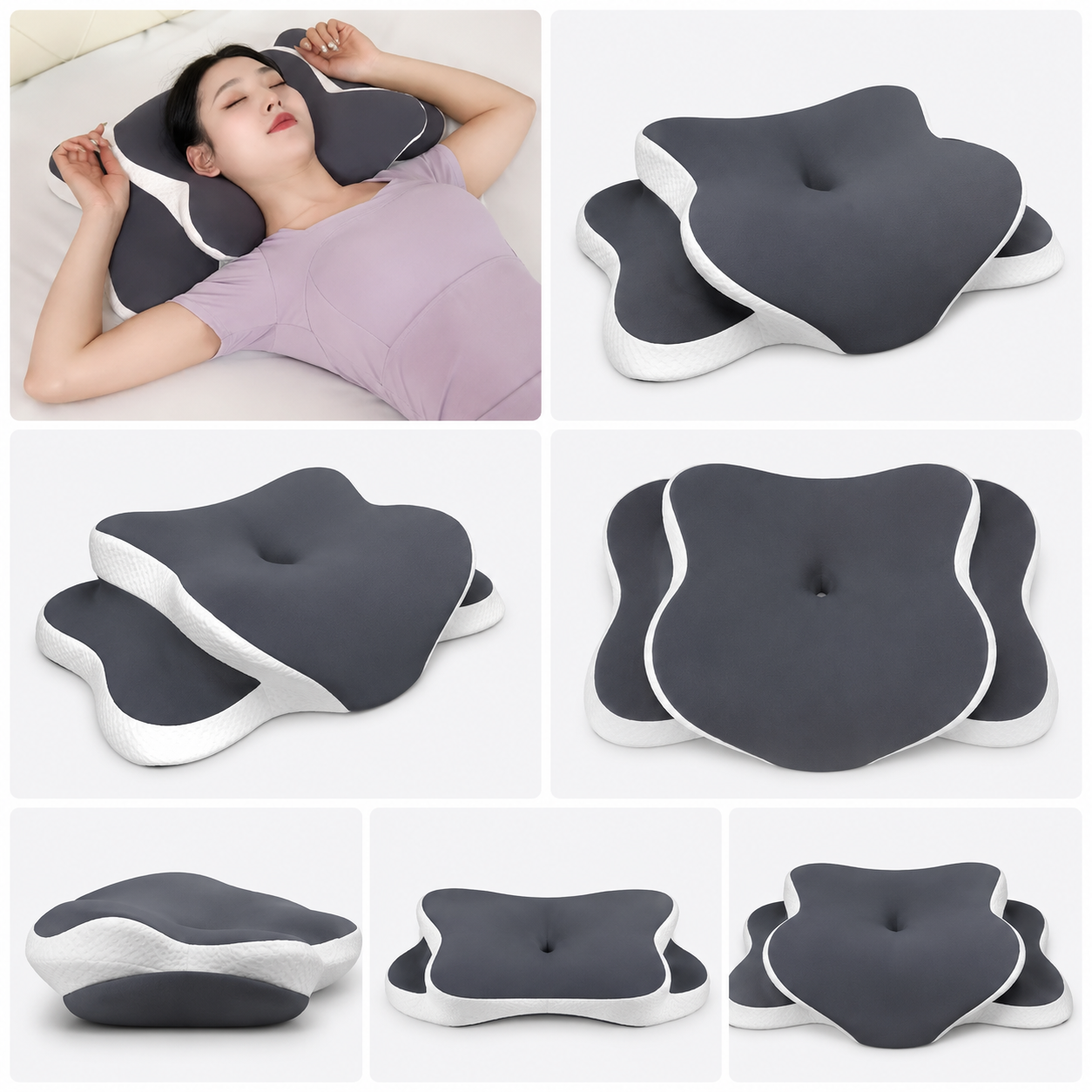 Ergonomic Butterfly Memory Foam Neck Pillow for Pain Relief Vendula Care 8