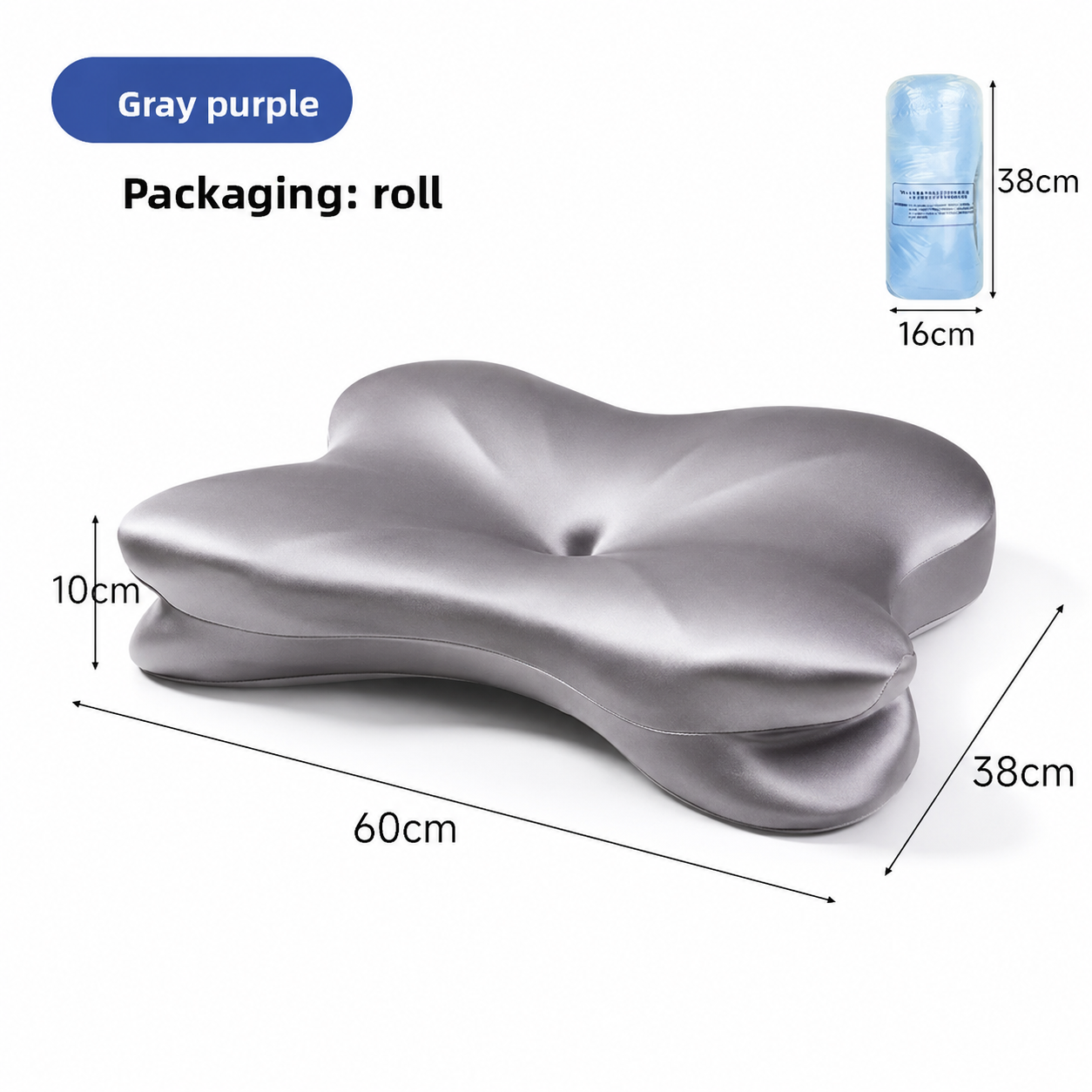 Ergonomic Cervical Memory Foam Pillow for Neck Pain Relief Vendula Care 03