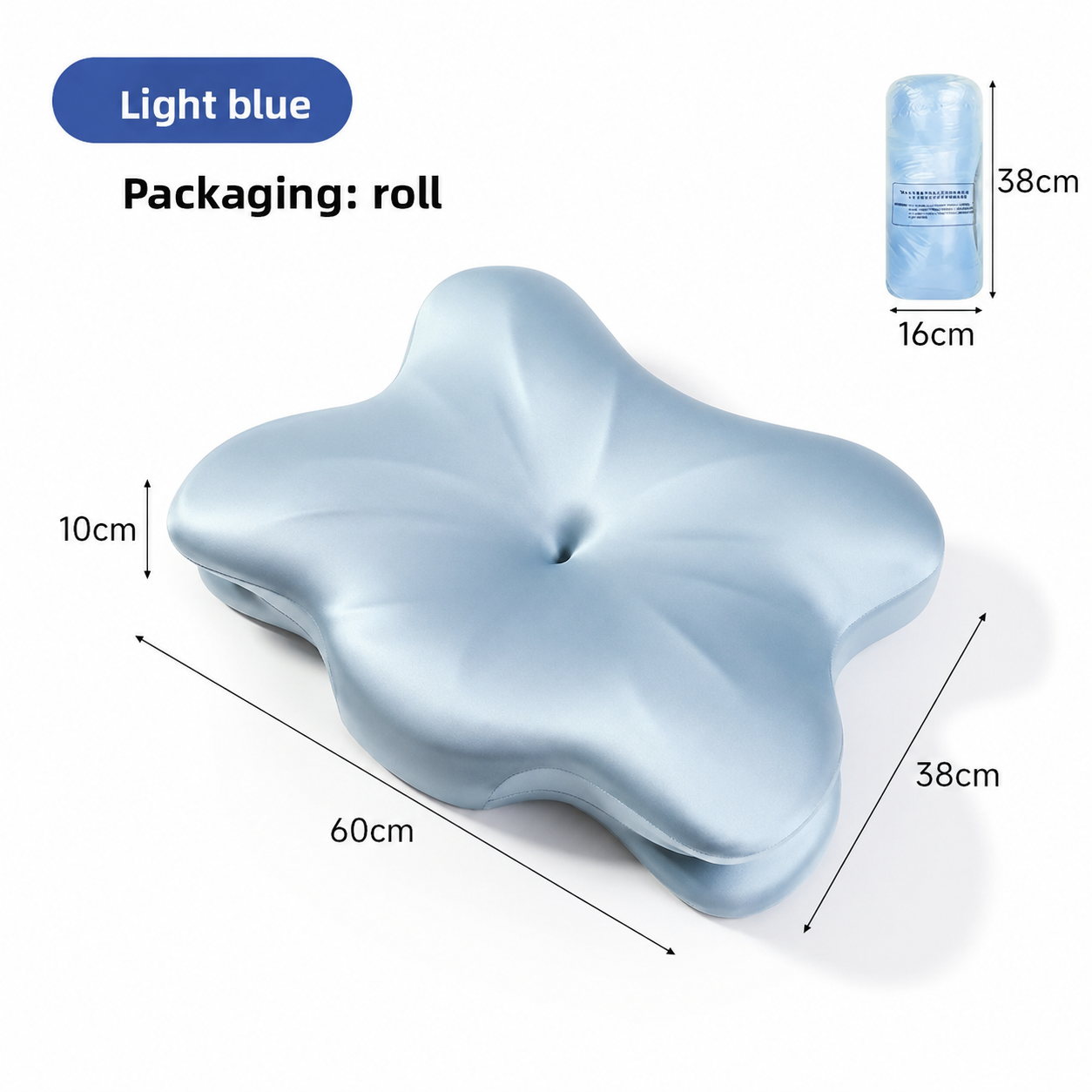 Ergonomic Cervical Memory Foam Pillow for Neck Pain Relief Vendula Care 06