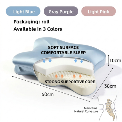 Ergonomic Cervical Memory Foam Pillow for Neck Pain Relief Vendula Care 08