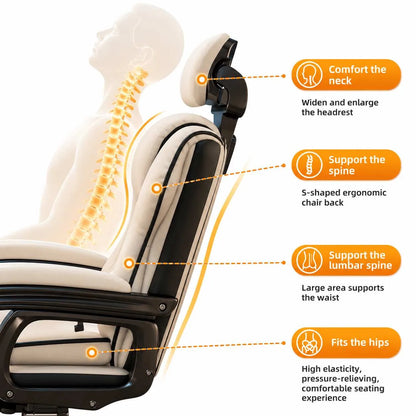 Ergonomic Computer Chair for Home Office and Back Support Vendula Care 8