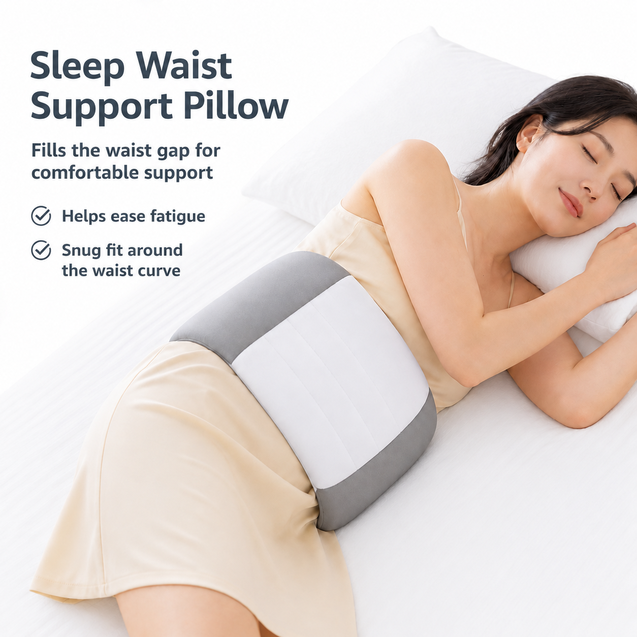 Ergonomic Lumbar Pillow for Sleeping Comfort & Back Support VendulaCare 07