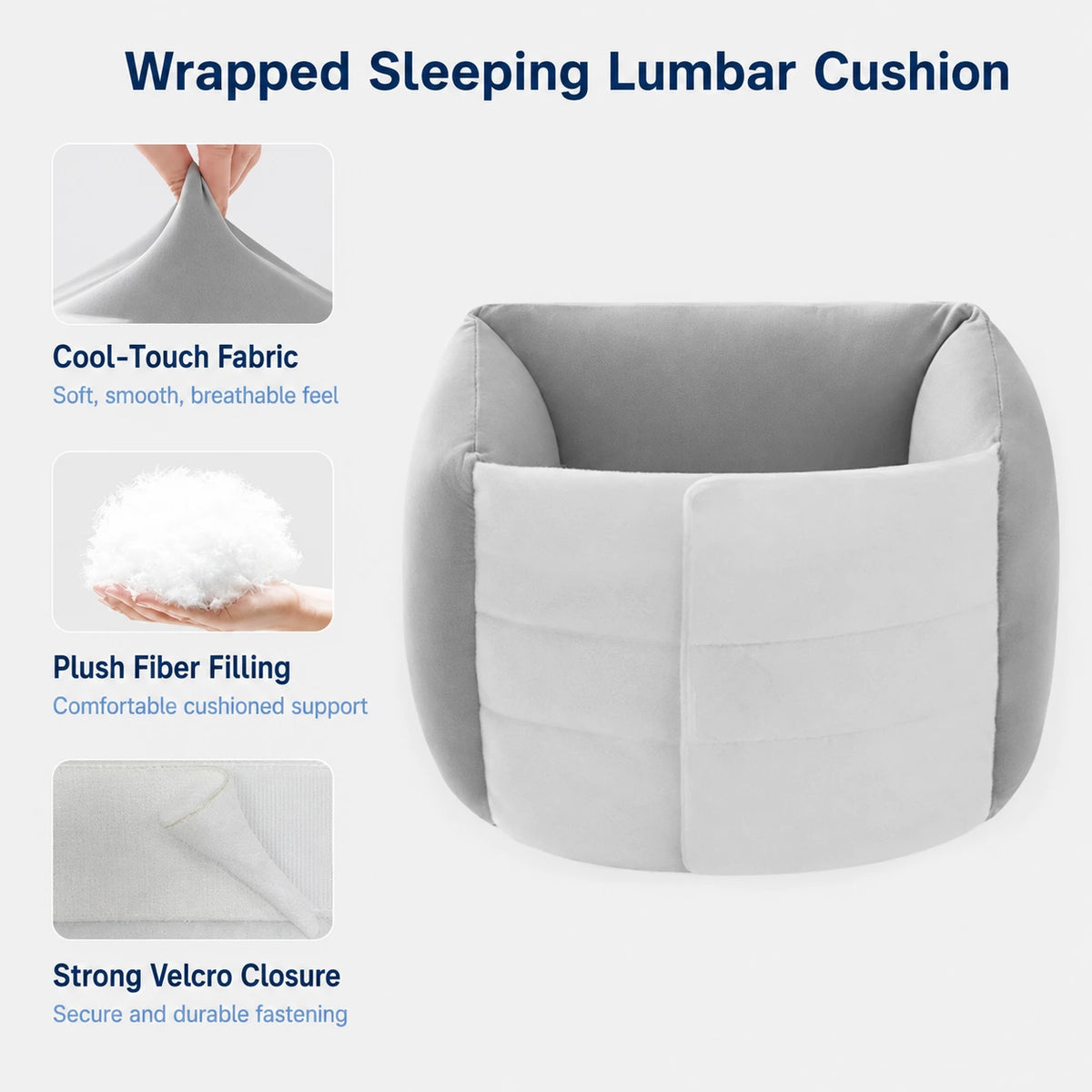 Ergonomic Lumbar Pillow for Sleeping Comfort & Back Support Vendula Care 03