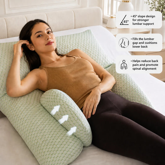 Ergonomic Maternity Pillow Side Sleeping & Pregnancy Support Vendula care 2