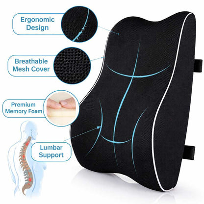 Ergonomic Memory Foam Car Cushion for Office and Travel Use Vendula Care 1