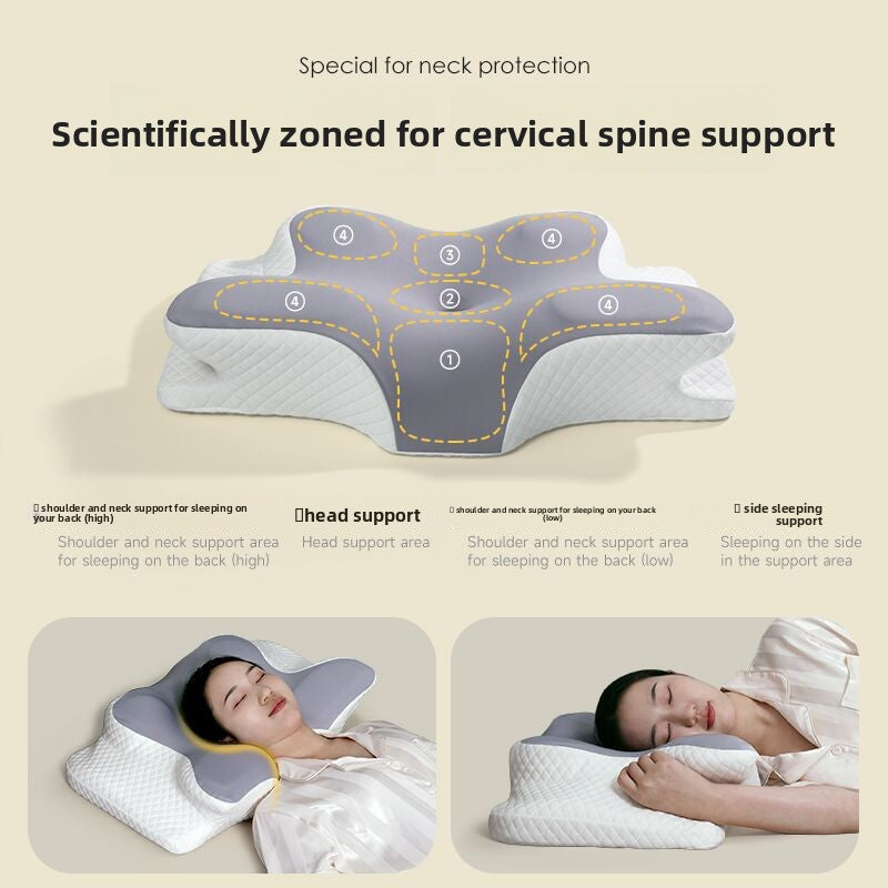 Ergonomic Memory Foam Cervical Support Pillow for Comfort Vendula Care 1