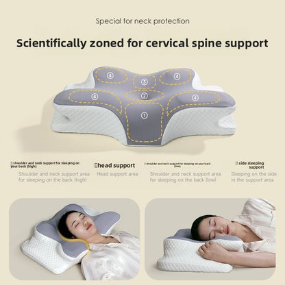 Ergonomic Memory Foam Cervical Support Pillow for Comfort Vendula Care 1