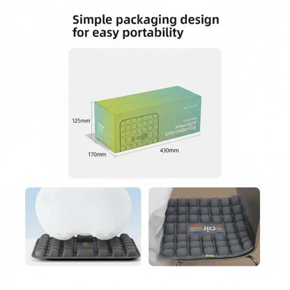 Ergonomic Memory Foam Office Cushion for Back Pain Relief Vendula Care 10
