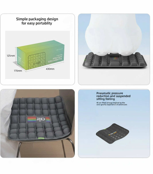 Ergonomic Memory Foam Office Cushion for Back Pain Relief Vendula Care 11
