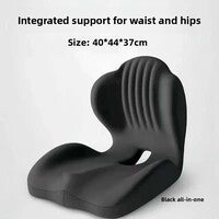 Ergonomic Memory Foam Seat Cushion with Lumbar Back Support