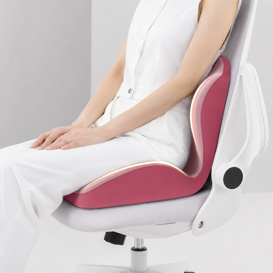 Ergonomic Memory Foam Seat Cushion with Lumbar Back Support Vendula Care 01