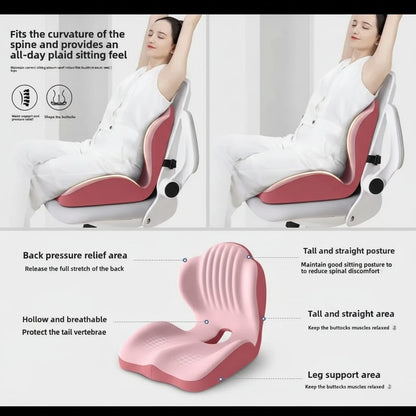 Ergonomic Memory Foam Seat Cushion with Lumbar Back Support Vendula Care 03
