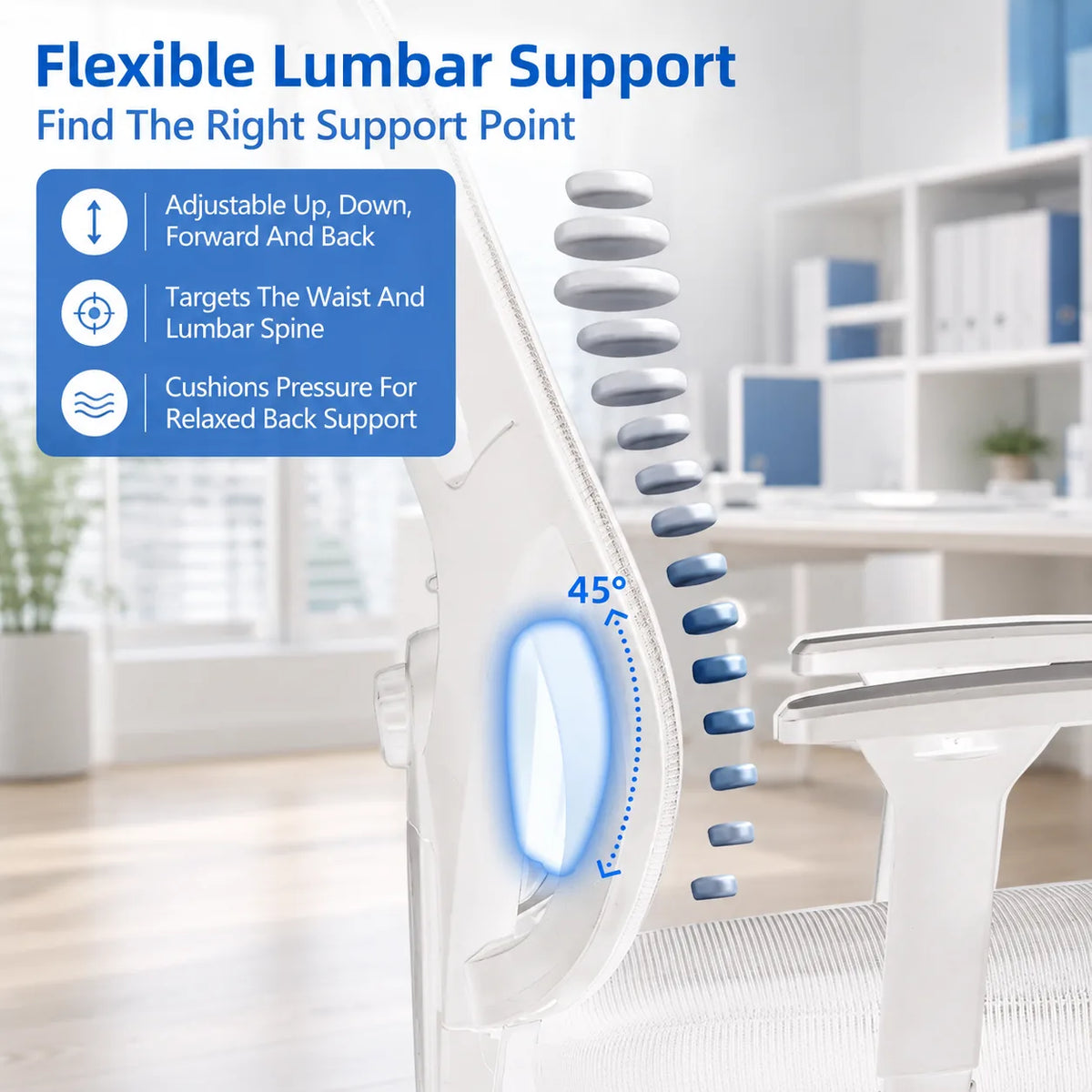 Ergonomic Mesh Office Chair for Comfortable Daily Use Vendula Care 04