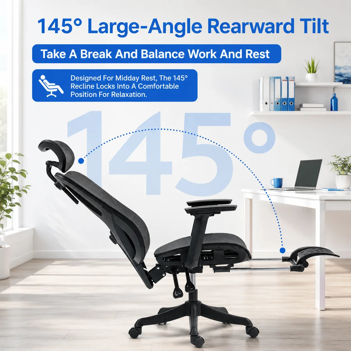 Ergonomic Mesh Office Chair for Comfortable Daily Use Vendula Care 09