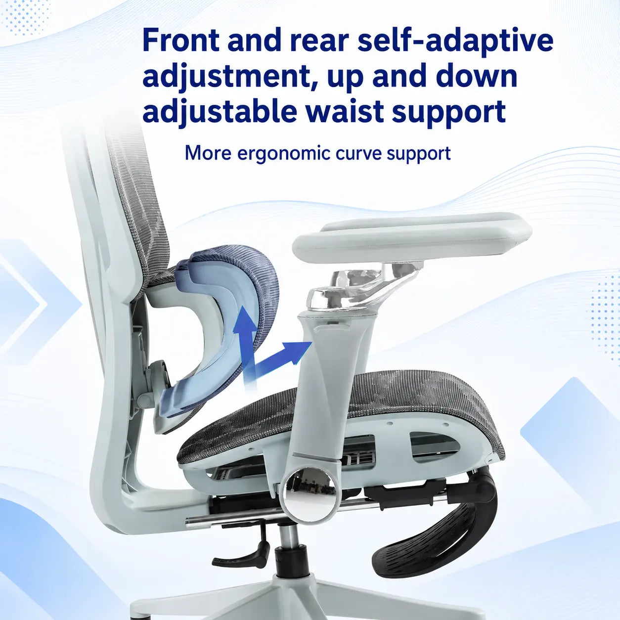 Ergonomic Mesh Office Chair with Adjustable Support Vendula Care 08