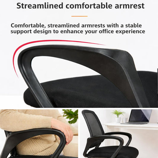 Ergonomic Mesh Office Chair with Lumbar Support for Desk Use Vendula Care 02