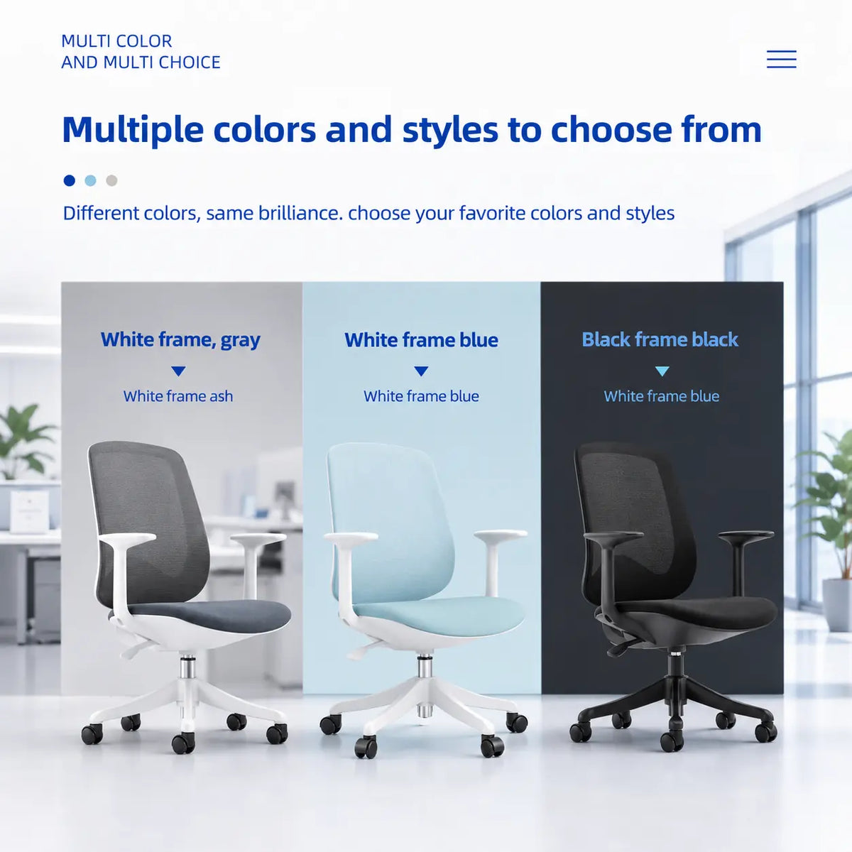 Ergonomic Mesh Office Chair with Smooth Rolling Casters Vendula Cre 06