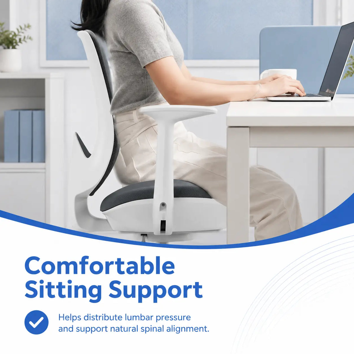 Ergonomic Mesh Office Chair with Smooth Rolling Casters Vendula Cre 09