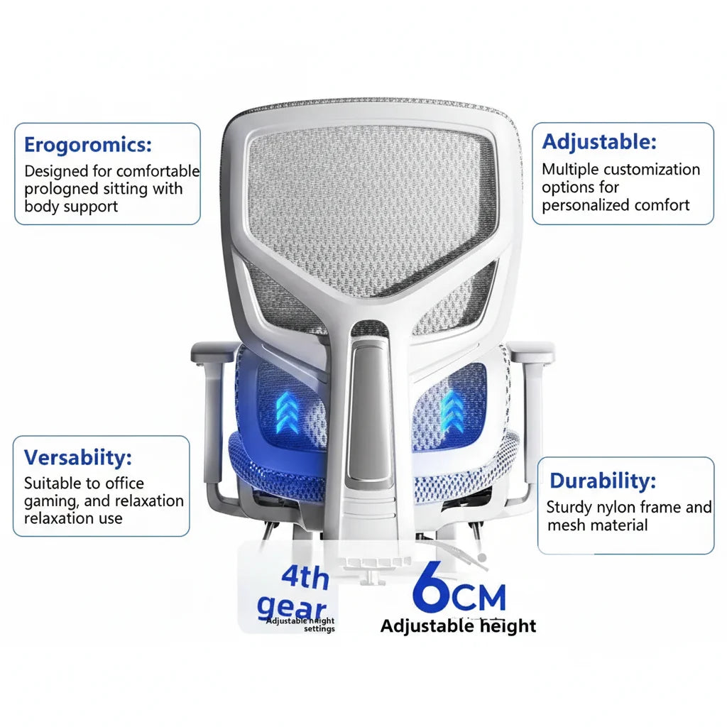 Ergonomic Office Gaming Chair with Recline & Neck Support VendulaCare 03
