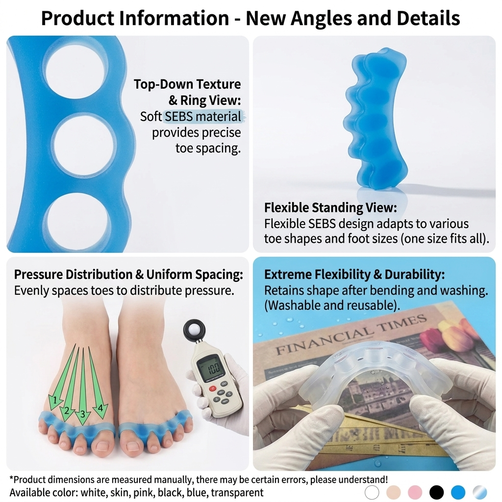 Five-Hole Toe Separator Orthotic for Bunion Relief & Comfort Vendula Care 01