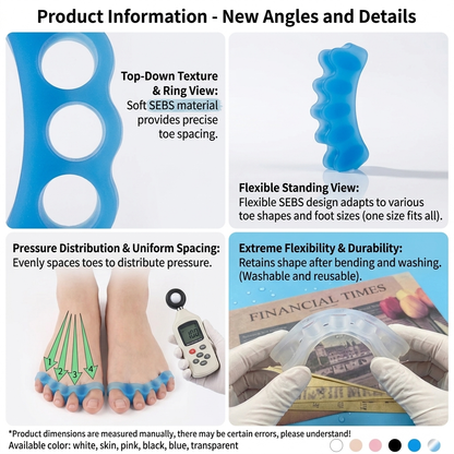 Five-Hole Toe Separator Orthotic for Bunion Relief & Comfort Vendula Care 01
